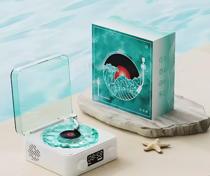 The Lumovision Waves Mini Retro White Noise Bluetooth Speaker